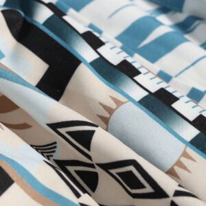 DAZY Kimono à imprimé géométrique ouvert à l'avant, tenues d'été pour femme à la plage