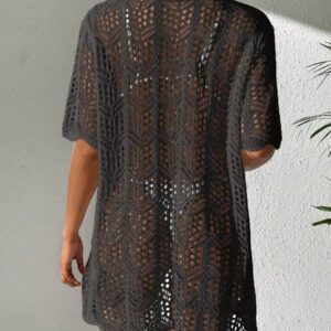 SHEIN Swim Kimono Ajouré À Bouton
