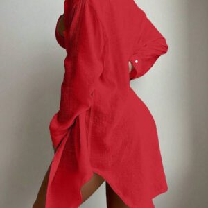 SHEIN Swim Basics Cardigan Kimono À Épaules Tombantes Couleur Unie