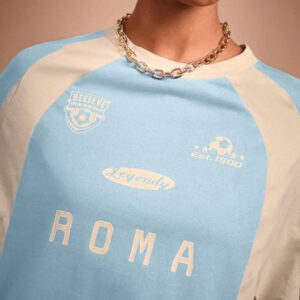 COSMINA T-shirt à manches longues casual, col raglan, colorbloc pour femme, printemps/automne