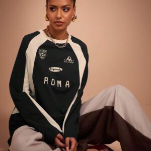 COSMINA T-shirt à manches longues casual, col raglan, colorbloc pour femme, printemps/automne