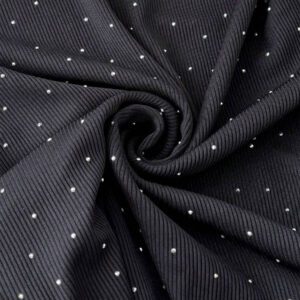 Easowa T-shirt côtelé ajusté à col ras-du-cou pour femmes, en tissu jacquard texturé, pour un port décontracté et confortable à la maison, en vacances et en sortie