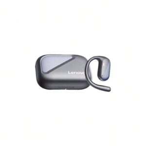 Lenovo Écouteurs Bluetooth open-ear EA340, convenant aux sports, course, jeux, musique, compatibles avec les téléphones Apple, Huawei, Xiaomi, Bluetooth 5.4 avec une longue autonomie et une faible latence, couleur noire