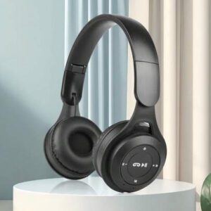 Casque sans fil monté sur la tête Macaron, pliable, télescopique, avec caisson de basse HIFI et microphone intégré. Cadeau pas cher pour la nouvelle année et la Saint-Valentin. Élégant casque sans fil.