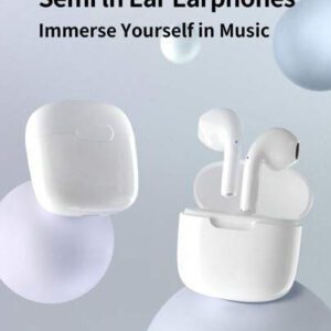 Écouteurs sans fil véritables - Compatibles avec Apple et Android, microphone intégré, écouteurs résistants à la transpiration, jusqu'à 24 heures d'autonomie - Blanc, Écouteurs  Sans fil, Airbus's, Pour étui Airpuds, Pour Airpuds 160mAh