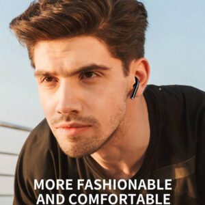 Écouteurs sans fil véritables - compatibles avec Apple et Android, microphone intégré, écouteurs résistants à la transpiration, jusqu'à 24 heures d'autonomie - blanc, écouteurs  sans fil, Airbus's, pour étui Airpuds