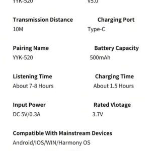Écouteurs sans fil antibruit avec double microphone - Écouteurs mains libres pour ordinateur, mobile, camionneurs et bureaux à domicile - Batterie au lithium-polymère longue durée, prise USB-C et boîtier de charge sans fil inclus