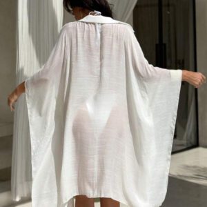 Swim SXY Nouveau maillot de bain femme couleur unie à manches courtes long
