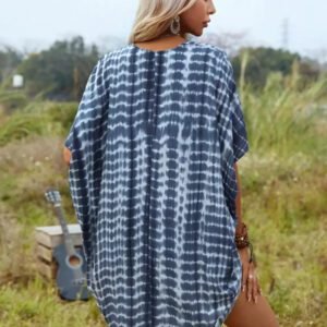 SHEIN LUNE Kimono manches chauve-souris tie dye d'été