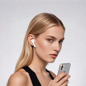Écouteurs intra-auriculaires sans fil Pods ANC avec réduction de bruit (-36 dB) et étui de chargement MagSafe, 30 h d'autonomie, stéréo Hi-Fi 360°, étanches, pour téléphones Android/lPhone, AlRPods Pro, iPad, iOS, ordinateurs portables, pour iOS, utilisateurs Android, cadeaux pour la famille, les amis, les enfants, les anniversaires, le printemps, les petits amis, les petites amies, les vacances, Pâques. Petits écouteurs intra-auriculaires sans fil, portables, avec étui de chargement.