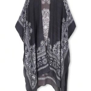 Beautiful Nomad Kimono de cache-maillot à imprimé floral pour femmes, vêtement décontracté, pour porter au quotidien, pour l'été et les vacances à la plage
