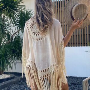 SHEIN Swim Kimono à franges