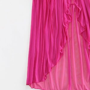 Swim Vcay Kimono à ourlet ondulé à volants manches évasées