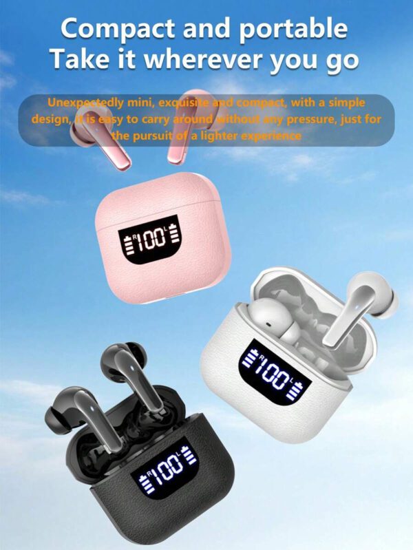 NEW SENYANG Nouveaux écouteurs intra-auriculaires sans fil simples pour couples SENYANG. Mini écouteurs stéréo HD 9D Dolby Bass HIFI pour le sport, la musique et les appels sur Android et les téléphones portables. Oreillettes intelligentes pour le jeu – Image 29