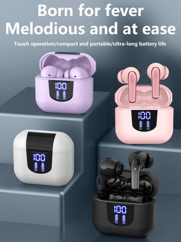 NEW SENYANG Nouveaux écouteurs intra-auriculaires sans fil simples pour couples SENYANG. Mini écouteurs stéréo HD 9D Dolby Bass HIFI pour le sport, la musique et les appels sur Android et les téléphones portables. Oreillettes intelligentes pour le jeu – Image 35