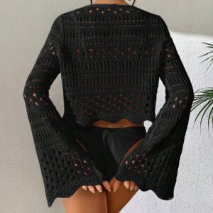 Swim Vcay Kimono Ajouré À Nœud