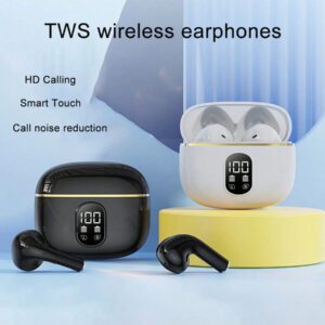 Écouteurs sans fil avec réduction du bruit d'appel, écouteurs stéréo pour la musique, intra-auriculaires, cadeau pour les joueurs, jour férié, écouteurs de jeu avec microphone et haut-parleur, cadeau de la Saint-Valentin
