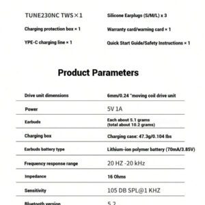 JBL Écouteurs intra-auriculaires Bluetooth sans fil JBLTUNE230NCTWS, réduction active du bruit adaptative, écouteurs intra-auriculaires, sport, course à pied, appels étanches