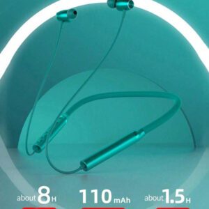 Lenovo Écouteurs Bluetooth à tour de cou HE05X, écouteurs intra-auriculaires de sport avec audio de haute qualité, annulation du bruit, longue durée de vie de la batterie et microphone