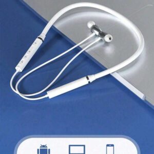 Lenovo Écouteurs Bluetooth à tour de cou HE05X, écouteurs intra-auriculaires de sport avec audio de haute qualité, annulation du bruit, longue durée de vie de la batterie et microphone