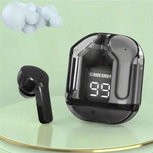 NOUVEAU Casque Bluetooth sans fil TWS Écran numérique transparent Stéréo Écouteurs Bluetooth Casque sans fil Écouteurs à affichage numérique LED pour tous les smartphones