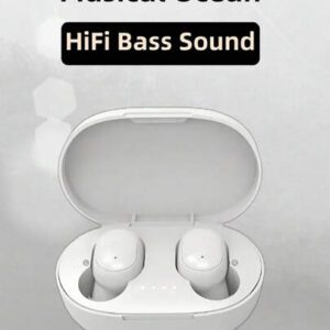 Écouteurs sans fil, style affaires noir, écouteurs sans fil intra-auriculaires avec boîtier de charge, sans câble, micro capacitif, annulation du bruit, contrôle du volume, pour utilisation téléphonique. Mini écouteurs de musique sans fil
