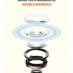 Écouteurs sans fil semi-intra-auriculaires G03, version 5.3, résistants à la transpiration et imperméables pour le sport, faible latence sans fil pour jeux et musique, avec longue durée de vie de la batterie