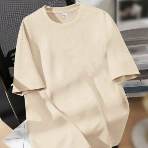 Comfortcana T-shirt à manches courtes à col rond, style graphique anglais minimaliste et décontracté. Coupe ample pour femme, convient pour l'été, unisexe