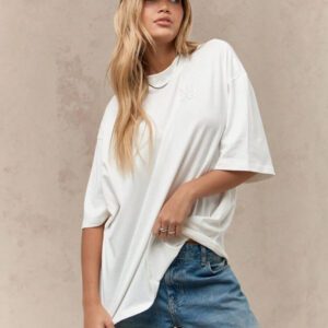 MISSGUIDED T-shirt décontracté surdimensionné pour la fête de la Saint-Patrick, charme chanceux, vacances irlandaises, manches 1/2, coupe ample, Top porté pour la célébration du festival de la Shamrock