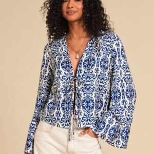 Brillora Chemise ample à manches longues pour femmes en couleur unie tissée, décontractée. Vêtements pour femmes d'automne, hauts à manches longues