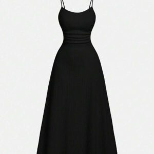 SHEIN MOD 1 pièce Robe mini blanche décontractée à bretelles spaghetti ajustables et plissée, style romantique pour femme