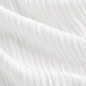 SHEIN MOD 1 pièce Robe mini blanche décontractée à bretelles spaghetti ajustables et plissée, style romantique pour femme