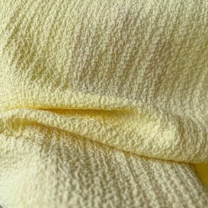 Comfortcana Blouse tissée jaune minimaliste pour femmes avec nœud devant texturé