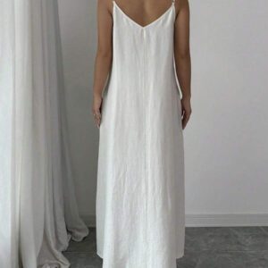 SHEIN PETITE Robe de vacances décontractée mini col en V pour femmes