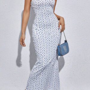 SHEIN EZwear Robe Bustier Imprimé Floral