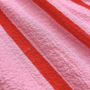 Blouse ample élégante avec des rayures bicolores pour femmes, manches courtes, cardigan Convient pour le trajet, le quotidien, la Saint-Valentin, les sorties, le printemps/été