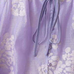 SHEIN Chemise décontractée à manches longues avec nœud à l'avant pour femmes, convient pour les vacances