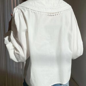 DAZY Blouse à col lavallière avec nœud devant, manches longues, vêtements d'automne