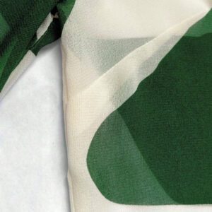 INAWLY Chemise décontractée à manches lanternes et simple boutonnage avec imprimé géométrique pour femmes
