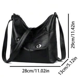 Sac à bandoulière rétro doux pour femmes 2024 Nouveau sac à grande capacité avec plusieurs poches, sac de maman haut de gamme, Diagonale C