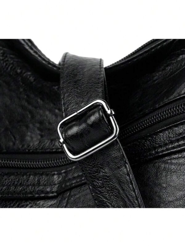Sac à bandoulière rétro doux pour femmes 2024 Nouveau sac à grande capacité avec plusieurs poches, sac de maman haut de gamme, Diagonale C – Image 10