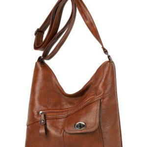 Sac à bandoulière rétro doux pour femmes 2024 Nouveau sac à grande capacité avec plusieurs poches, sac de maman haut de gamme, Diagonale C