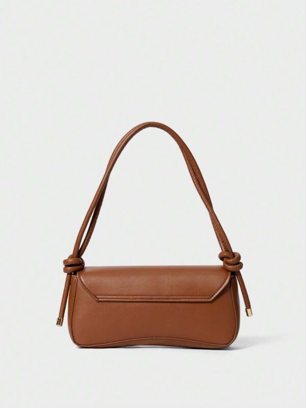 Sac à bandoulière mode asymétrique à rabat de couleur unie réglable, convient pour le shopping, les portefeuilles, les étudiantes, les jeunes femmes, les nouveaux arrivants, les cols blancs. Très adaptés pour les bureaux, les universités, le travail, les , les trajets domicile-travail, les activités extérieures, les voyages et les sorties – Image 4
