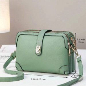 Sac à main femme 3 poches, nouveau sac à bandoulière 2025, petit sac porté travers, porte-monnaie, pochette pour téléphone