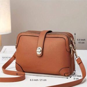 Sac à main femme 3 poches, nouveau sac à bandoulière 2025, petit sac porté travers, porte-monnaie, pochette pour téléphone