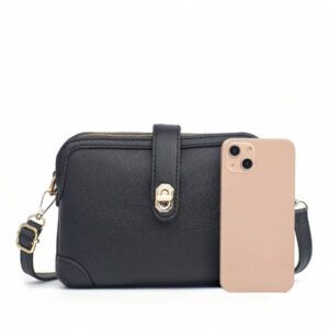 Sac à main femme 3 poches, nouveau sac à bandoulière 2025, petit sac porté travers, porte-monnaie, pochette pour téléphone