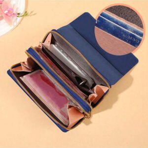 Nouveau portefeuille femme grande capacité avec compartiments multiples, bandoulière et design bandoulière croisée, pochette longue avec poche pour téléphone, convient pour un usage quotidien, cadeau de rentrée scolaire, enseignants, étudiantes, étudiants universitaires, adolescents, cadeau d'anniversaire