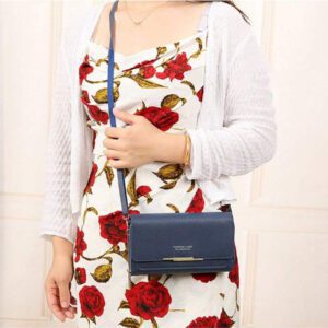 Nouveau portefeuille femme grande capacité avec compartiments multiples, bandoulière et design bandoulière croisée, pochette longue avec poche pour téléphone, convient pour un usage quotidien, cadeau de rentrée scolaire, enseignants, étudiantes, étudiants universitaires, adolescents, cadeau d'anniversaire