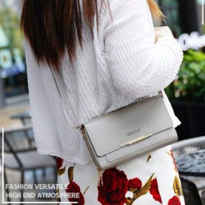 Nouveau portefeuille femme grande capacité avec compartiments multiples, bandoulière et design bandoulière croisée, pochette longue avec poche pour téléphone, convient pour un usage quotidien, cadeau de rentrée scolaire, enseignants, étudiantes, étudiants universitaires, adolescents, cadeau d'anniversaire