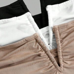 SHEIN MOD 3 pièces/Set Débardeur blanc à col V profond froissé pour femmes